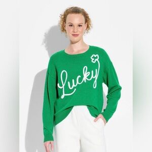 Green Lucky Sweater